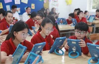 Đổi mới giáo dục phổ thông, ứng dụng AI trong các môn học xã hội 1 Phòng học thông minh tại Trường PTCS Nguyễn Đình Chiểu (Ảnh: Sở Giáo dục và Đào tạo Hà Nội)