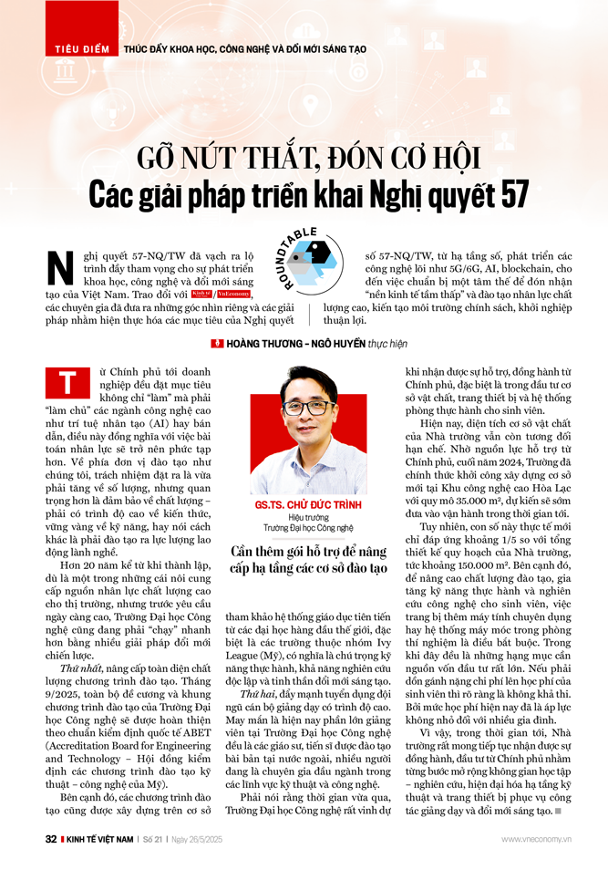 Gỡ nút thắt, đón cơ hội: Các giải pháp triển khai Nghị quyết 57 9 Gỡ nút thắt, đón cơ hội: Các giải pháp triển khai Nghị quyết 57 - Ảnh 9
