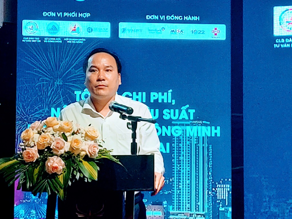 Ông Đặng Đình Đức, Phó Giám đốc Sở Tài chính Đà Nẵng phát biểu tại sự kiện