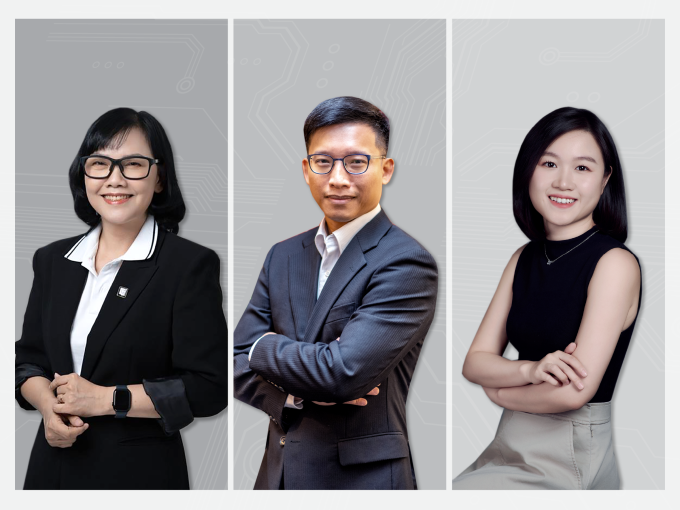 Gen Z cần chuẩn bị gì cho tương lai nghề nghiệp thời AI? 1 Bà Nguyễn Phương Mai, PGS. TS. Đinh Ngọc Minh, bà Nguyễn Phương Dung (từ trái sang).