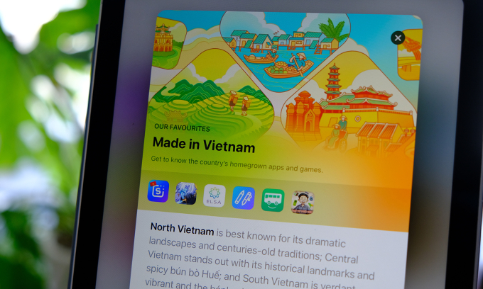 Apple giới thiệu bộ sưu tập ứng dụng 'Made in Vietnam' 1 Bộ sưu tập ứng dụng Made in Vietnam trên App Store. Ảnh: Tuấn Hưng