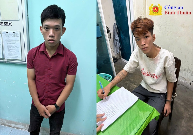 Bat 2 doi tuong cuop giat dien thoai o Binh Thuan