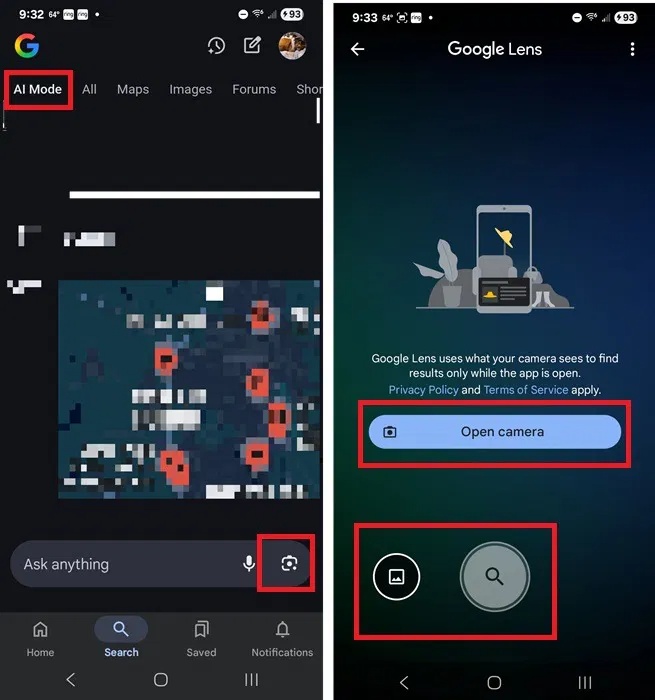 6 mẹo sử dụng AI Mode trong Google Search 5 Sử dụng Google Lens ở AI Mode trong ứng dụng Google.