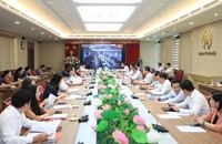 Hơn 1.000 cán bộ ngành TAND TP Hồ Chí Minh được tập huấn về ứng dụng AI 6 Quang cảnh hội nghị tại điểm cầu Thành uỷ Hà Nội.