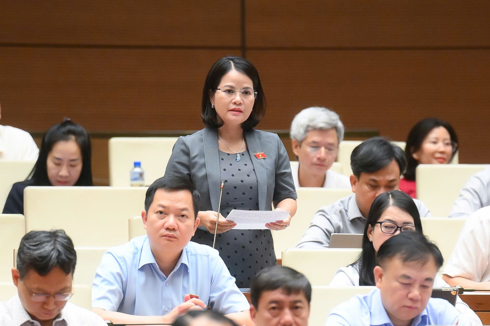 Đại biểu Nguyễn Hoàng Bảo Trân - Đoàn ĐBQH tỉnh Bình Dương. Ảnh quochoi.vn Đại biểu Nguyễn Hoàng Bảo Trân - Đoàn ĐBQH tỉnh Bình Dương. Ảnh quochoi.vn