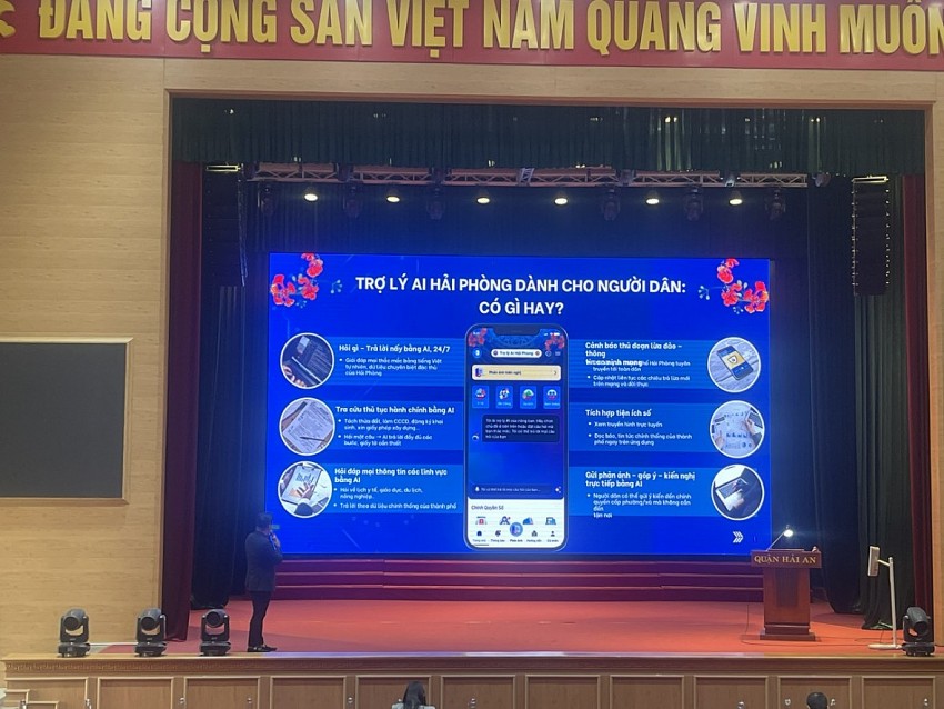Ứng dụng “AI Hải Phòng” với những ưu điểm vượt trội là người trợ lý đắc lực cho đội ngũ cán bộ thành phố “Hoa Phượng Đỏ”