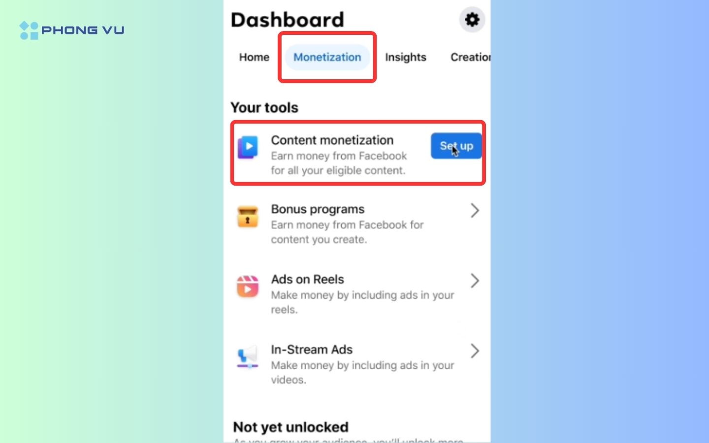 Cách bật kiếm tiền từ Facebook Story không phải ai cũng biết 5 Vào tham gia Facebook Content Monetization