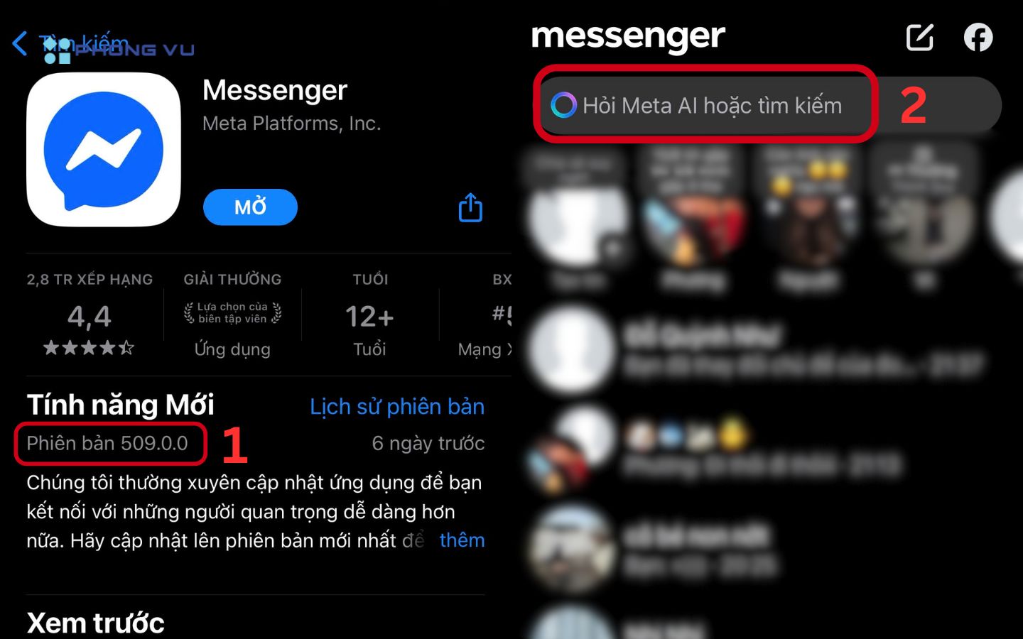 "Bỏ túi" cách tạo chủ đề Messenger bằng AI theo ý muốn 9 Kiểm tra Messenger trên App Store