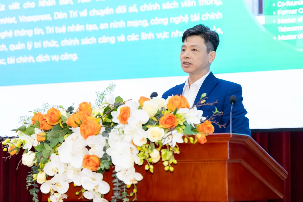 Ông Đào Trung Thành, Phó Viện trưởng Viện ABAII, phân tích chuyên sâu về tiềm năng và giá trị của AI trong lĩnh vực pháp lý DUCP0610.JPEG