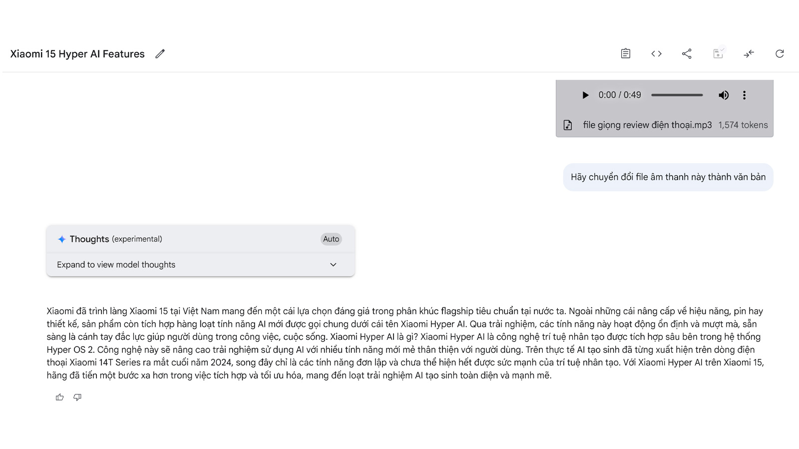 Cách dùng Google AI Studio để chuyển đổi giọng nói trong file ghi âm thành văn bản miễn phí 1 google ai studio chuyen sang van ban