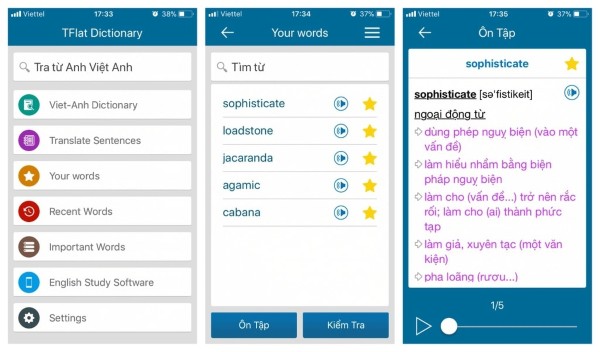 Top 10 ứng dụng AI hỗ trợ học tiếng Anh tốt nhất hiện nay 8 Từ điển TFlat