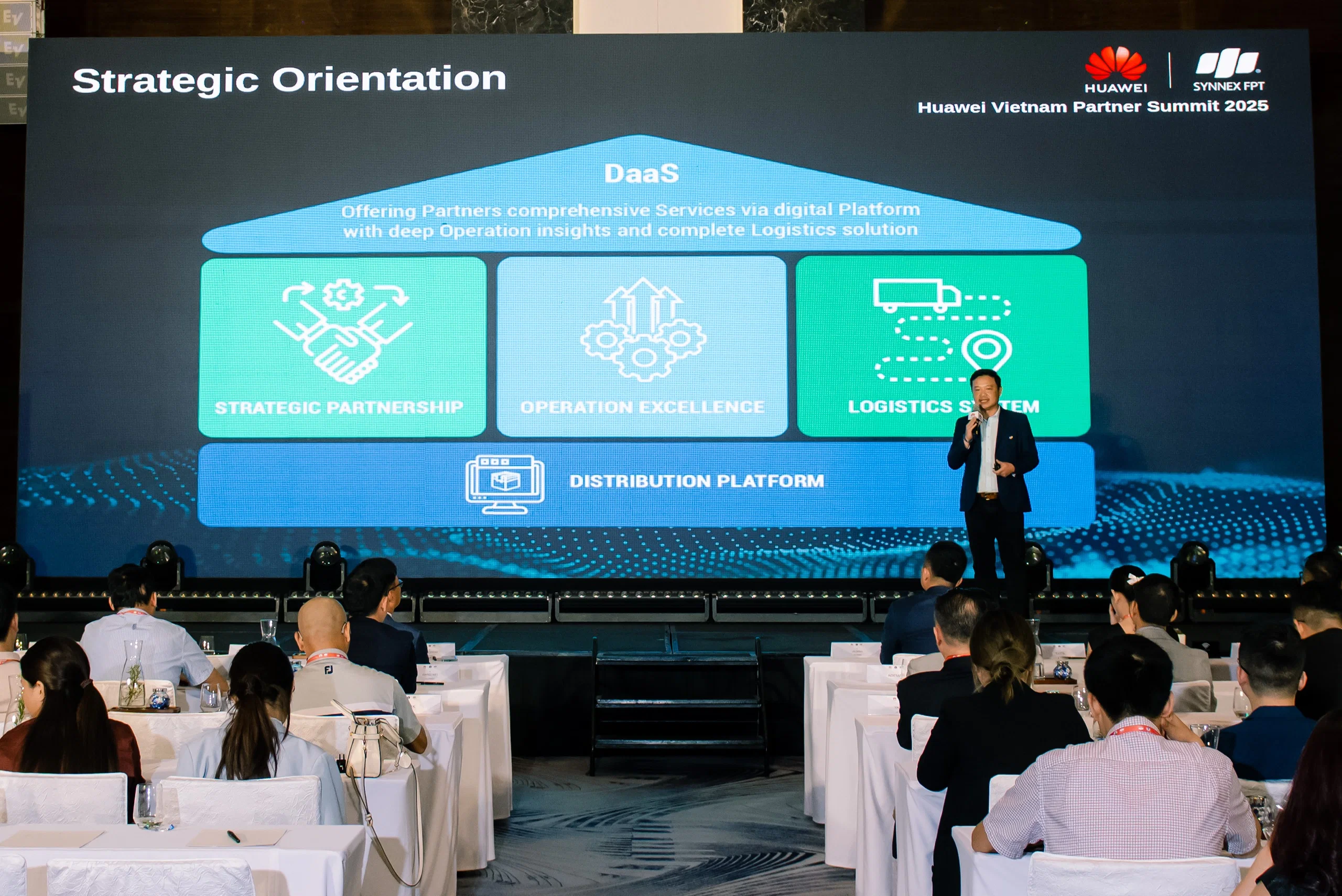 Huawei Vietnam Partner Summit 2025 nhấn mạnh cam kết gắn bó với đối tác trong đổi mới sáng tạo, với chiến lược hợp tác sâu và giải pháp công nghệ tiên tiến. Huawei Vietnam Partner Summit 2025: Tăng tốc chuyển đổi số với hệ sinh thái đối tác