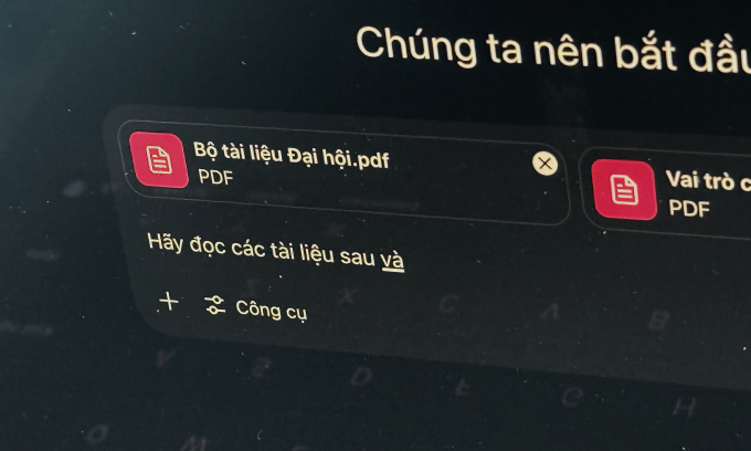 Shadow AI - mặt tối của thời dùng AI không kiểm soát 1 Tính năng upload tài liệu trên ChatGPT. Ảnh: Lưu Quý