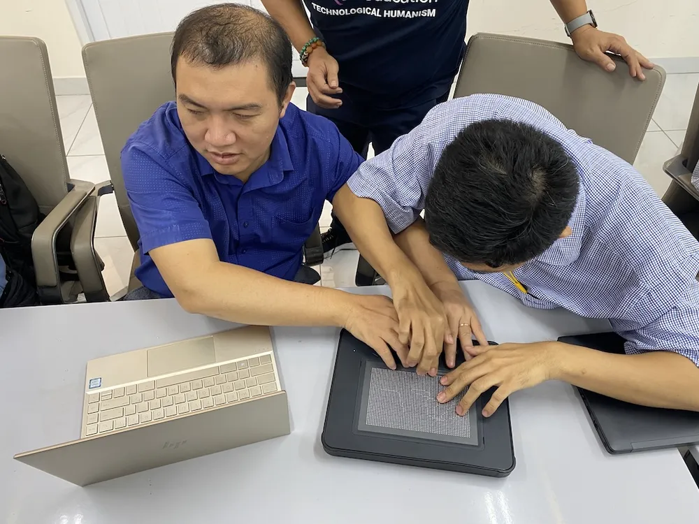 AI mở ra cánh cửa tiếp cận tri thức với người khiếm thị 3 IMG_7139 2.JPG