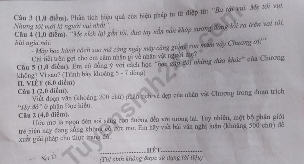 Đáp án tất cả các môn thi vào lớp 10 năm 2025 của tỉnh Quảng Bình - 2 Đáp án tất cả các môn thi vào lớp 10 năm 2025 của tỉnh Quảng Bình - 2