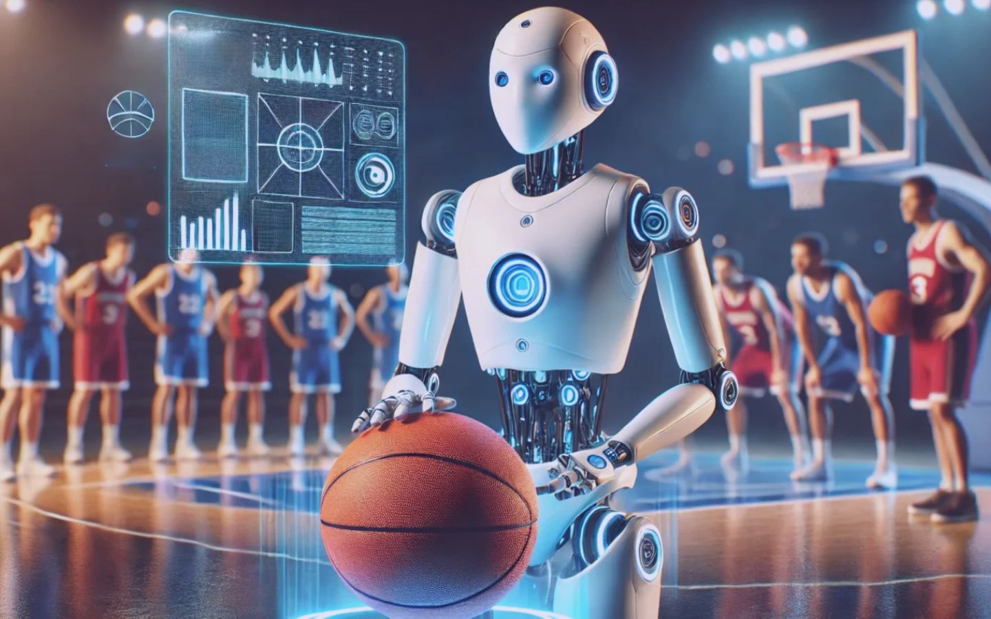 Robot và AI đang cách mạng hóa thể thao nói chung và môn bóng rổ nói riêng