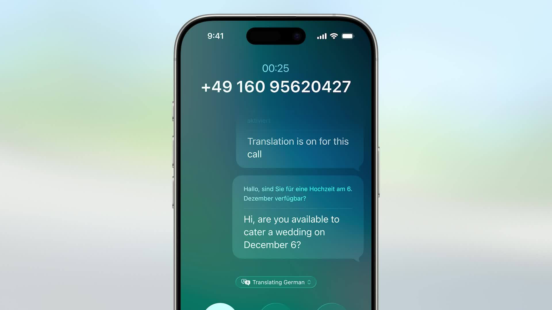 Tính năng dịch Live Translation của Apple