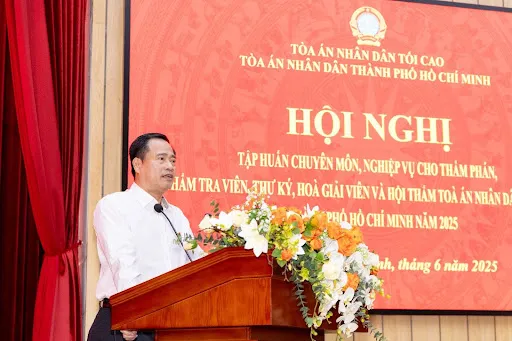 Ông Lê Thanh Phong, Chánh án TAND TP.HCM. ẢNH: THU HÀ trí tuệ nhân tạo