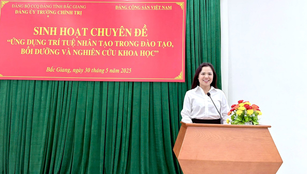 Trường Chính trị tỉnh Bắc Giang tổ chức sinh hoạt chuyên đề “Ứng dụng trí tuệ nhân tạo (AI) trong đào tạo, bồi dưỡng và nghiên cứu khoa học” Trường Chính trị tỉnh Bắc Giang tổ chức sinh hoạt chuyên đề “Ứng dụng trí tuệ nhân tạo (AI) trong đào tạo, bồi dưỡng và nghiên cứu khoa học”