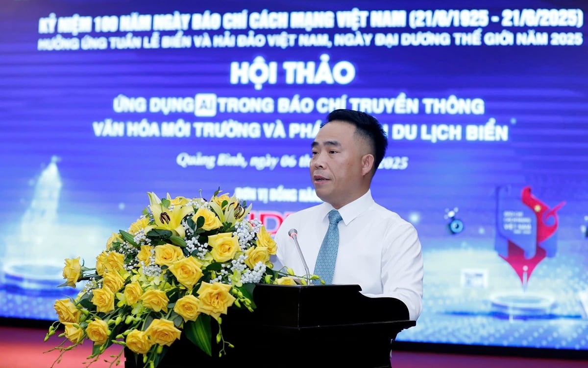Tổng Biên tập Tạp chí Nông nghiệp và Môi trường Đào Xuân Hưng tại hội thảo chiều 6/6. Ảnh: Khương Trung. Tổng Biên tập Tạp chí Nông nghiệp và Môi trường Đào Xuân Hưng tại hội thảo chiều 6/6. Ảnh: Khương Trung.