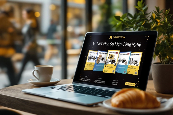 Sắp diễn ra ngày hội công nghệ Blockchain và AI tại TP HCM 1 Vé tham gia sự kiện là một ứng dụng thực tiễn của NFT vào đời sống. Ảnh: BTC
