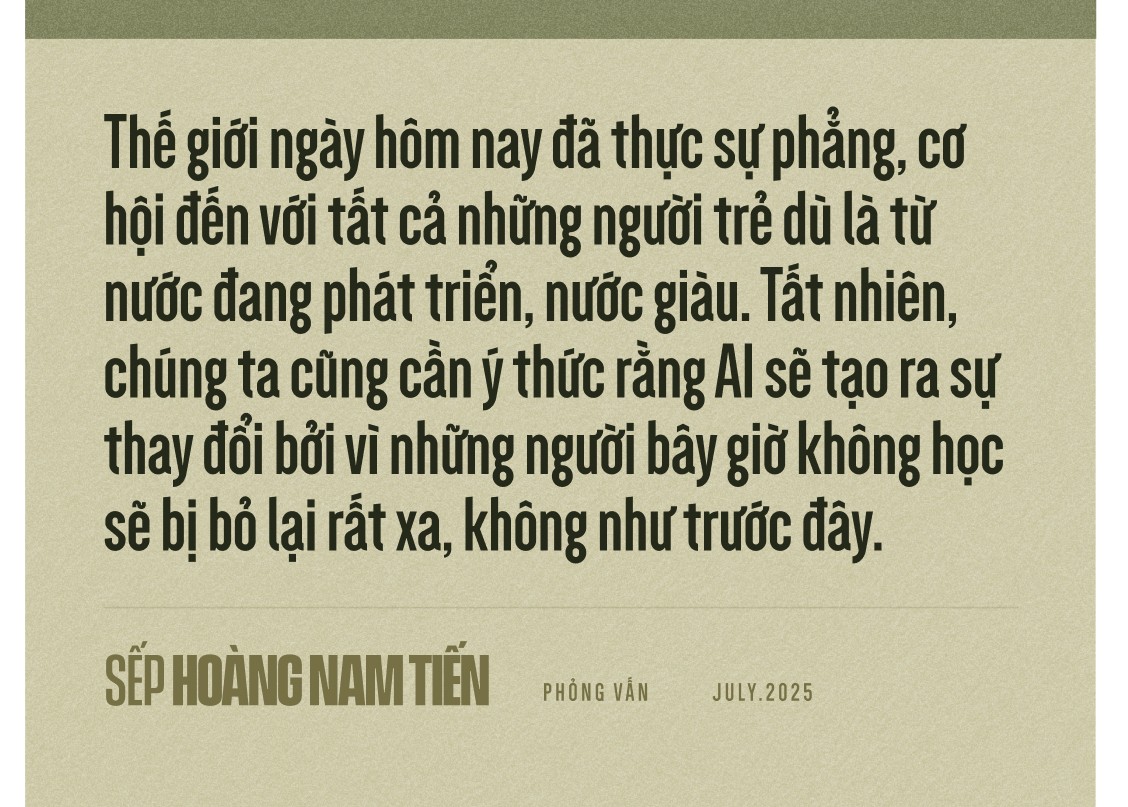 Ông Hoàng Nam Tiến: Người làm sếp nếu không đủ tư duy về AI thì đừng bắt nhân viên làm- Ảnh 10. Ông Hoàng Nam Tiến: Người làm sếp nếu không đủ tư duy về AI thì đừng bắt nhân viên làm- Ảnh 10.