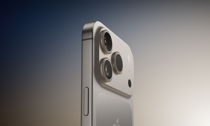Loạt thay đổi sẽ có trên iPhone 17 Pro 2 Cụm lồi camera kéo dài hết chiều ngang nhưng vẫn giữ thiết kế đặt tam giác ba ống kính. Ảnh minh họa: Macrumors