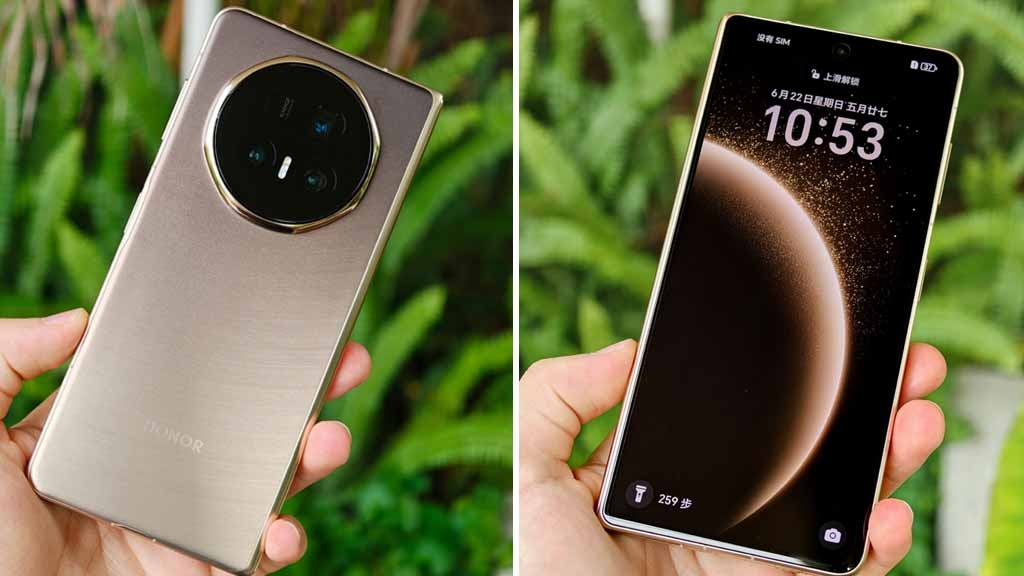 Mặt trước và mặt sau của Honor Magic V5