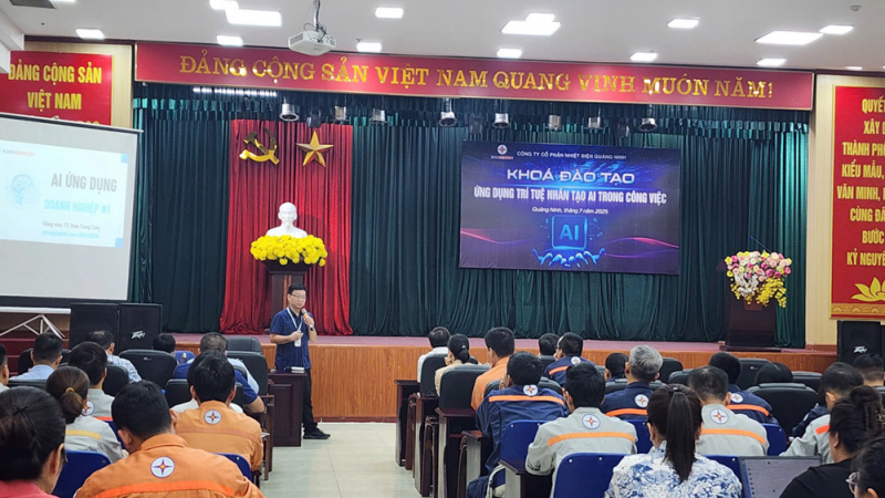 Nhiệt điện Quảng Ninh tổ chức khóa đào tạo ứng dụng trí tuệ nhân tạo (AI) -0