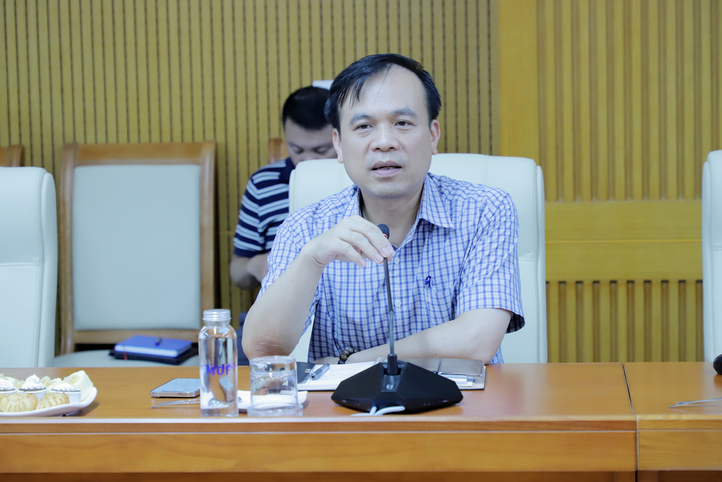 Phó Cục trưởng Cục Công nghệ thông tin và Chuyển đổi số Nguyễn Minh Ngọc phát biểu tại Hội thảo.
