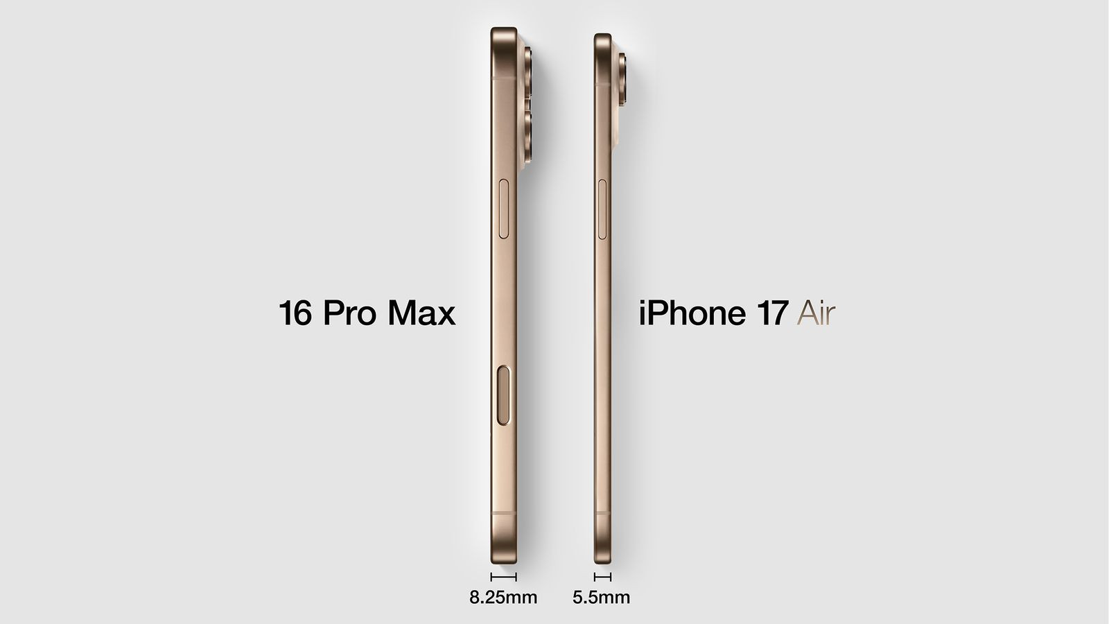 Apple sẽ thay đổi ra sao? 1 iphone 16 pro vs iphone 17 air feature 40548