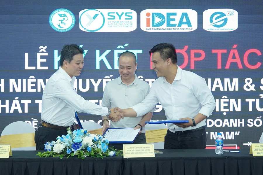 Trung tâm Phát triển Thương mại điện tử và Công nghệ số (eComDX); Trung tâm Hỗ trợ Thanh niên Khởi nghiệp Việt Nam (SYS Việt Nam) và Hội Thanh niên Khuyết tật Việt Nam ký kết thỏa thuận hợp tác triển khai chương trình đào tạo, hỗ trợ việc làm và khởi nghiệp kinh tế số dành cho người khuyết tật