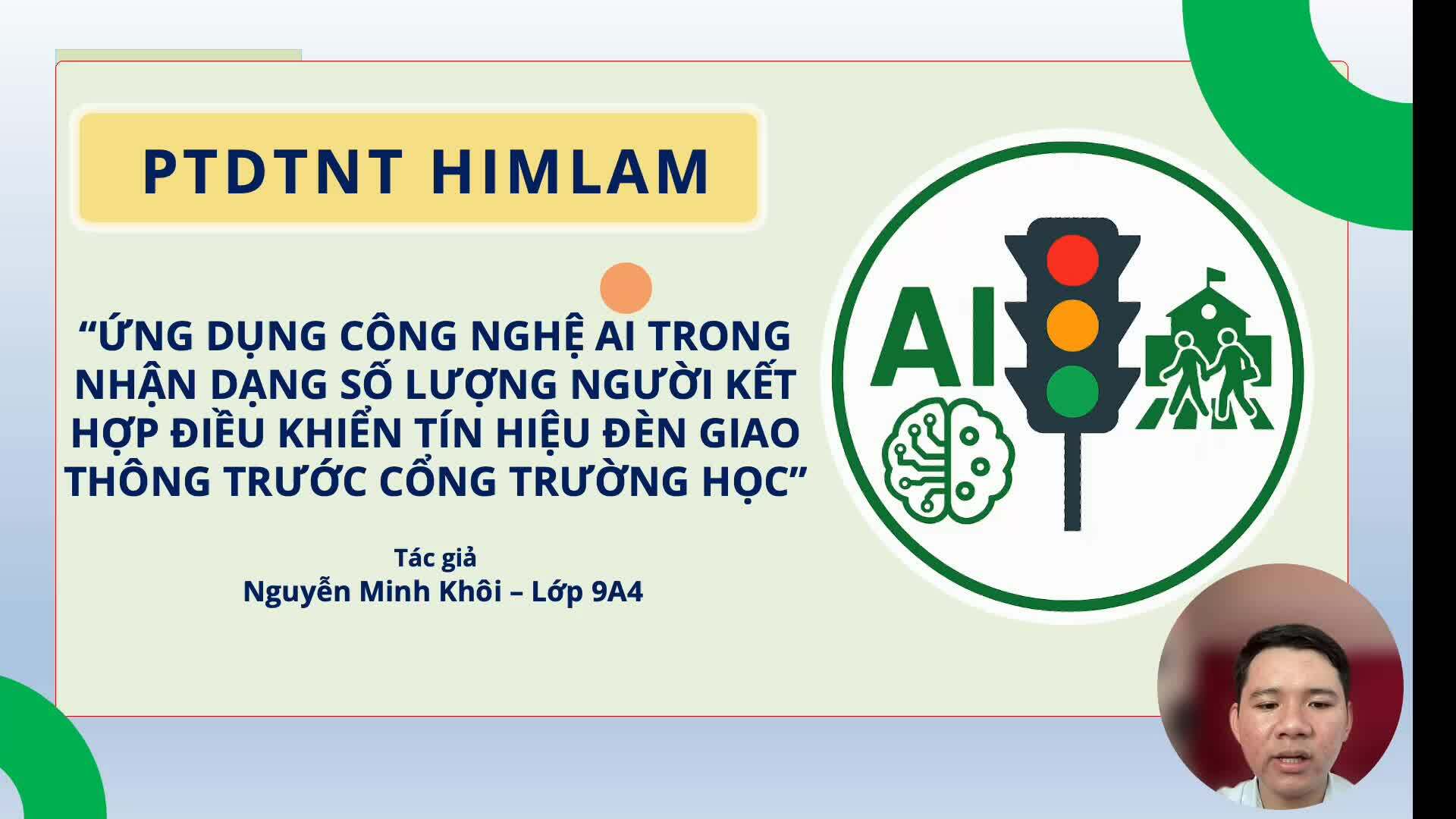 ỨNG DỤNG CÔNG NGHỆ AI TRONG NHẬN DẠNG SỐ LƯỢNG NGƯỜI KẾT HỢP ĐIỀU KHIỂN TÍN HIỆU ĐÈN GIAO THÔNG