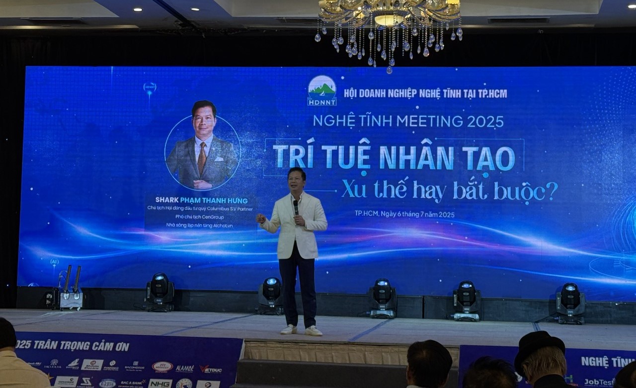 Shark Hưng (Phạm Thanh Hưng) – Chủ tịch Hội đồng đầu tư quỹ Columbus S.V Partner, Phó Chủ tịch CenGroup, nhà sáng lập nền tảng AIchot.vn. Ảnh: TS