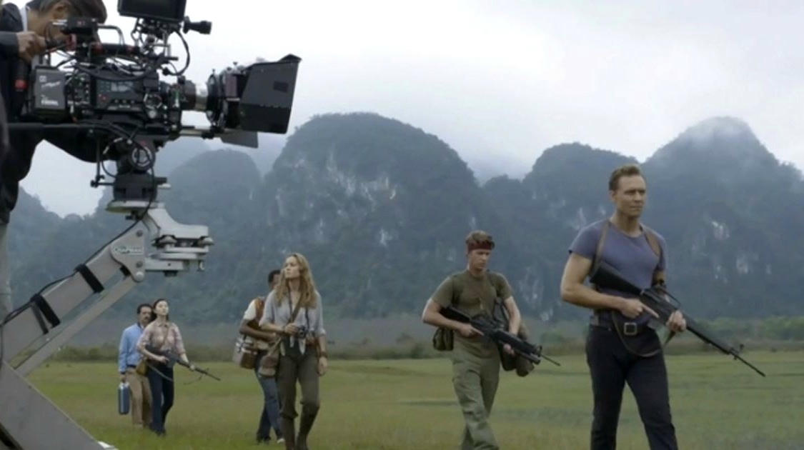 Siêu phẩm Kong: Skull Island khi đang bấm máy tại Làng Du lịch Tân Hóa (Quảng Trị) năm 2016. Ảnh: Legendary Pictures