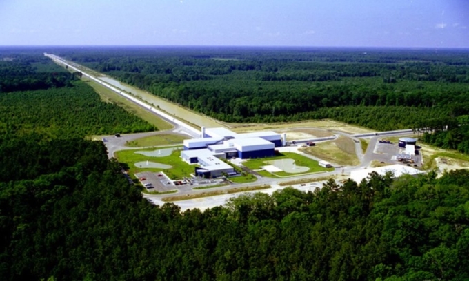 Máy dò của LIGO nằm gần Hanford phía đông bang Washington, Mỹ. Ảnh: LIGO Collaboration