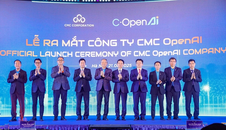 Các đại biểu tại lễ ra mắt Công ty CMC OpenAI