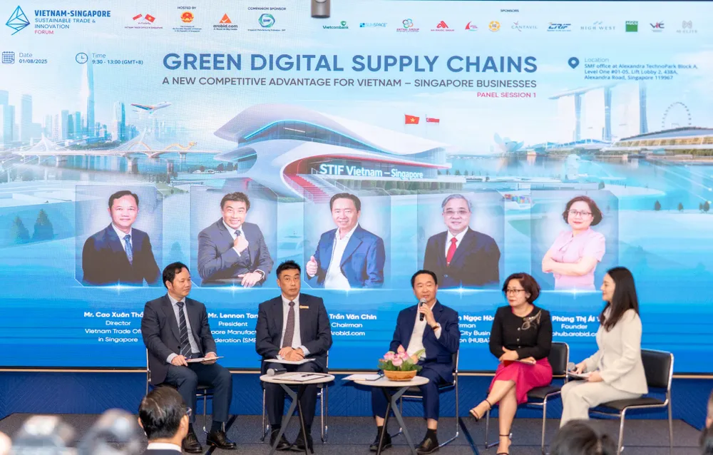Việt Nam và Singapore bắt tay ra mắt nền tảng thương mại điện tử B2B song phương 1 Các đại biểu chia sẻ cơ hội hợp tác giao thương giữa doanh nghiệp Việt Nam và Singapore