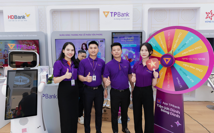 Gian hàng TPBank tại triển lãm. Ảnh: TPBank