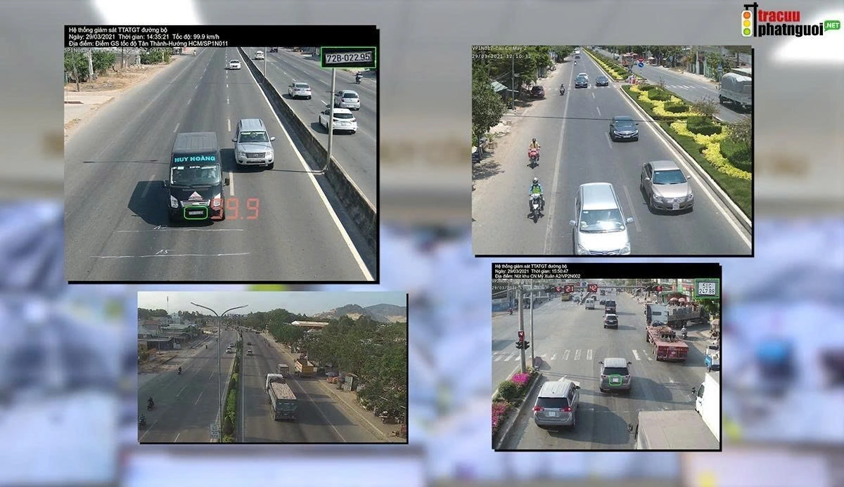 Từ “mắt thần” đến giao thông minh bạch 2 Hệ thống camera giao thông là "mắt thần" trên các tuyến đường. Ảnh:tracuuphatnguoi.net