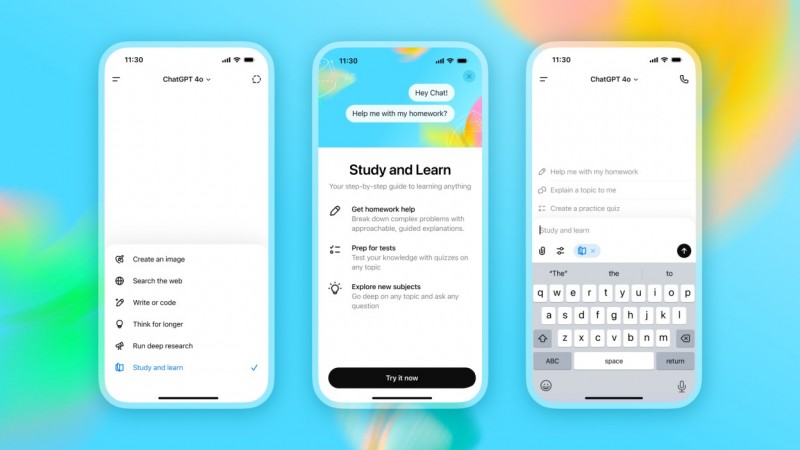 Giao diện tính năng Study and Learn của Study Mode trên ChatGPT. Ảnh: Mashable.