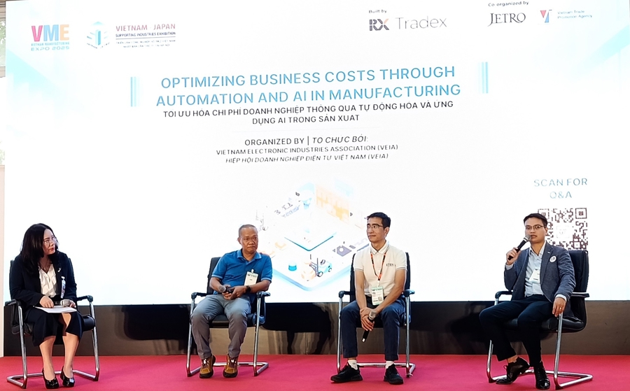 Bài toán khó của doanh nghiệp Việt khi áp dụng tự động hóa và AI trong sản xuất 1 Phiên thảo luận tại Hội thảo “Tối ưu hóa chi phí doanh nghiệp thông qua tự động hóa và ứng dụng AI trong sản xuất”