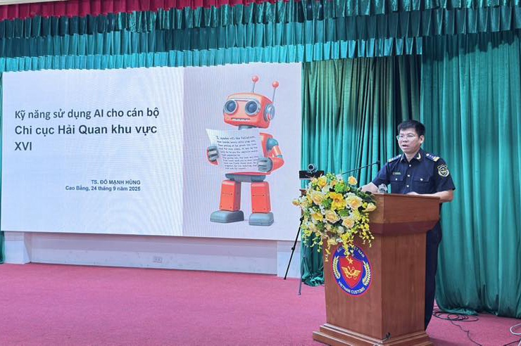 Hải quan khu vực XVI tập huấn về chuyển đổi số và ứng dụng AI
