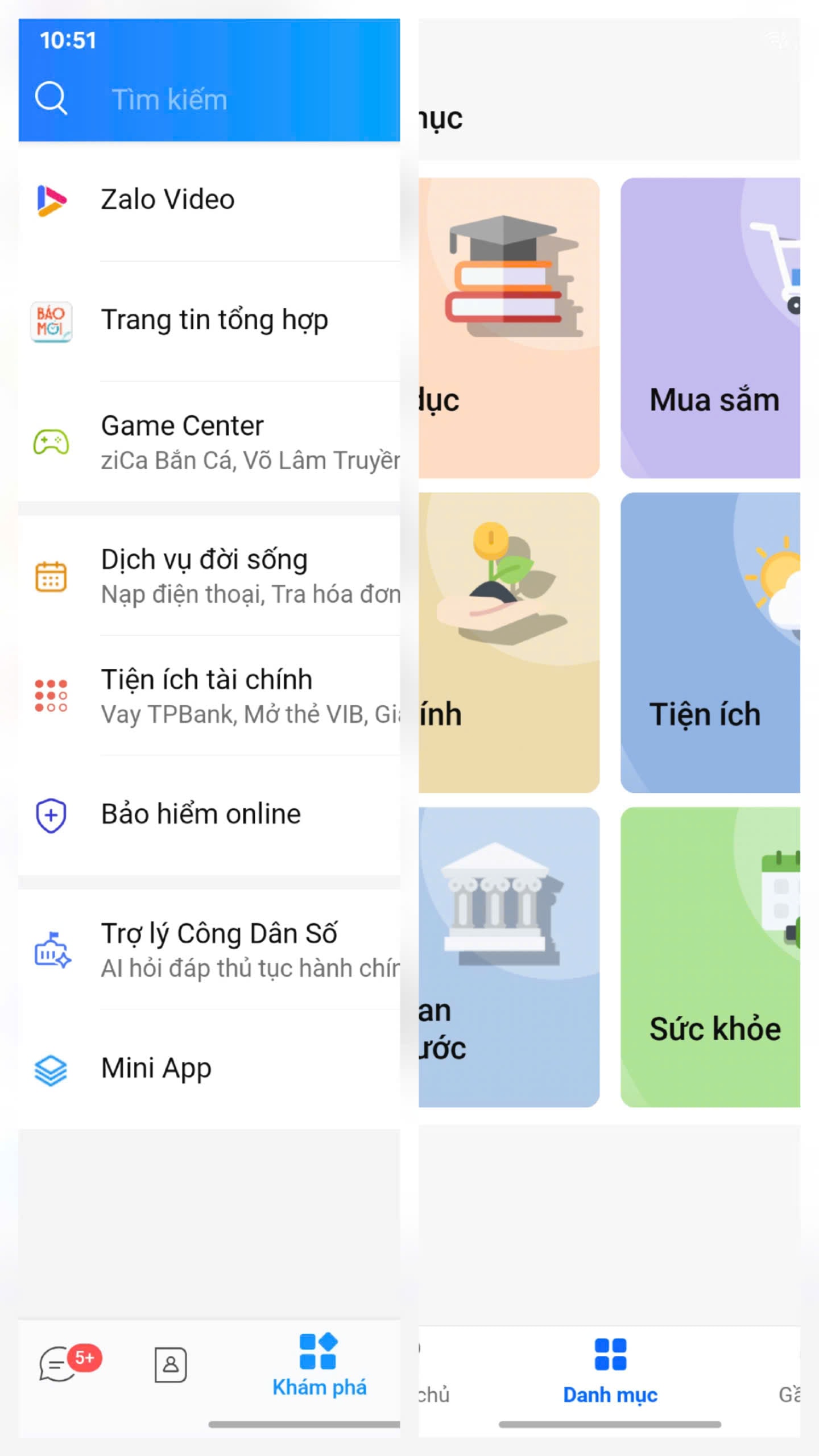 cách tìm việc trên zalo