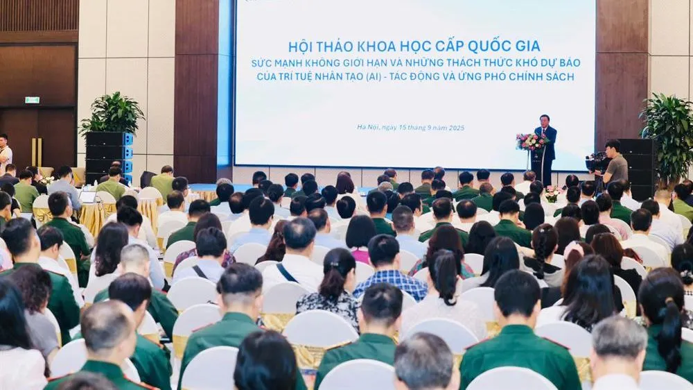 AI giữ vai trò đột phá, đưa đất nước vượt bẫy thu nhập trung bình 1 Quang cảnh hội thảo