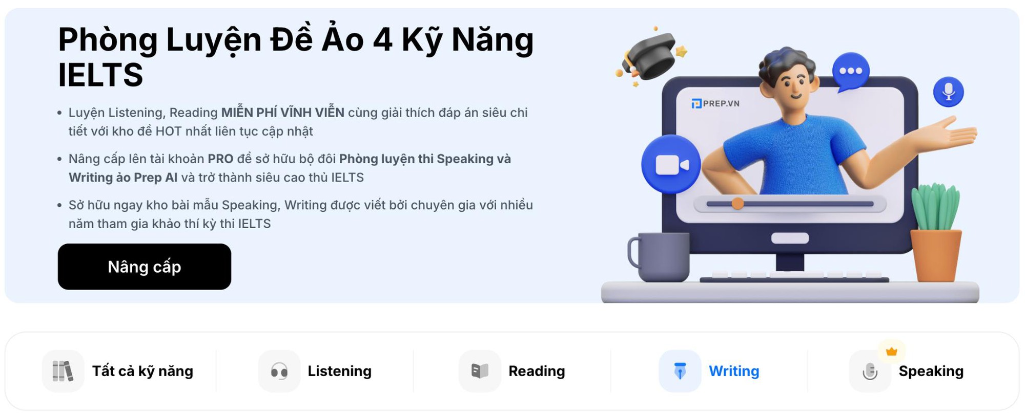 PREP – Nền tảng học và luyện thi AI cá nhân hóa- Ảnh 1.