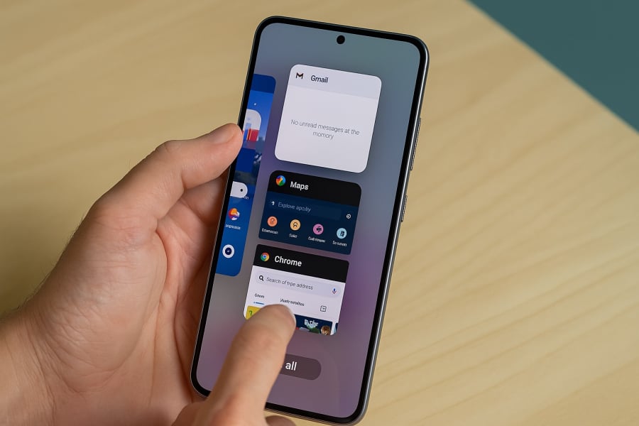 5 thói quen tưởng tốt nhưng lại khiến điện thoại Android nhanh hao pin 1 Vuốt tắt ứng dụng liên tục không giúp tiết kiệm pin mà còn gây hao pin hơn.