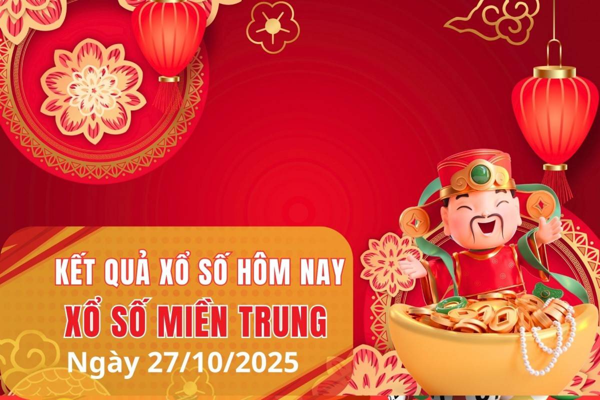 XSMT 26/10, Xổ số miền Trung ngày 26 tháng 10, Trực tiếp Kết quả Xổ số miền Trung hôm nay ngày 26/10/2025