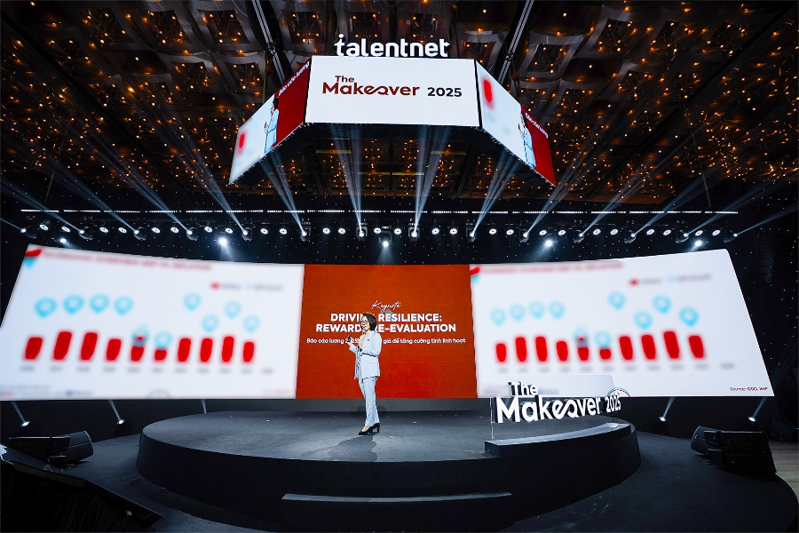Dẫn đầu làn sóng chuyển đổi doanh nghiệp và nhân sự thời AI cùng The Makeover 2025 3 Bà Nguyễn Thị Quỳnh Phương nhấn mạnh rằng chính sách lương thưởng và phúc lợi cần được duy trì linh hoạt để thích ứng với những biến động của thị trường, giúp doanh nghiệp phát triển bền vững và duy trì sức bật trong dài hạn.