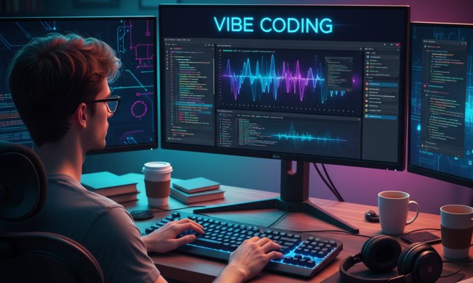 xu hướng lập trình mới tại Việt Nam 1 Minh họa lập trình viên sử dụng Vibe Coding. Ảnh: Google Gemini